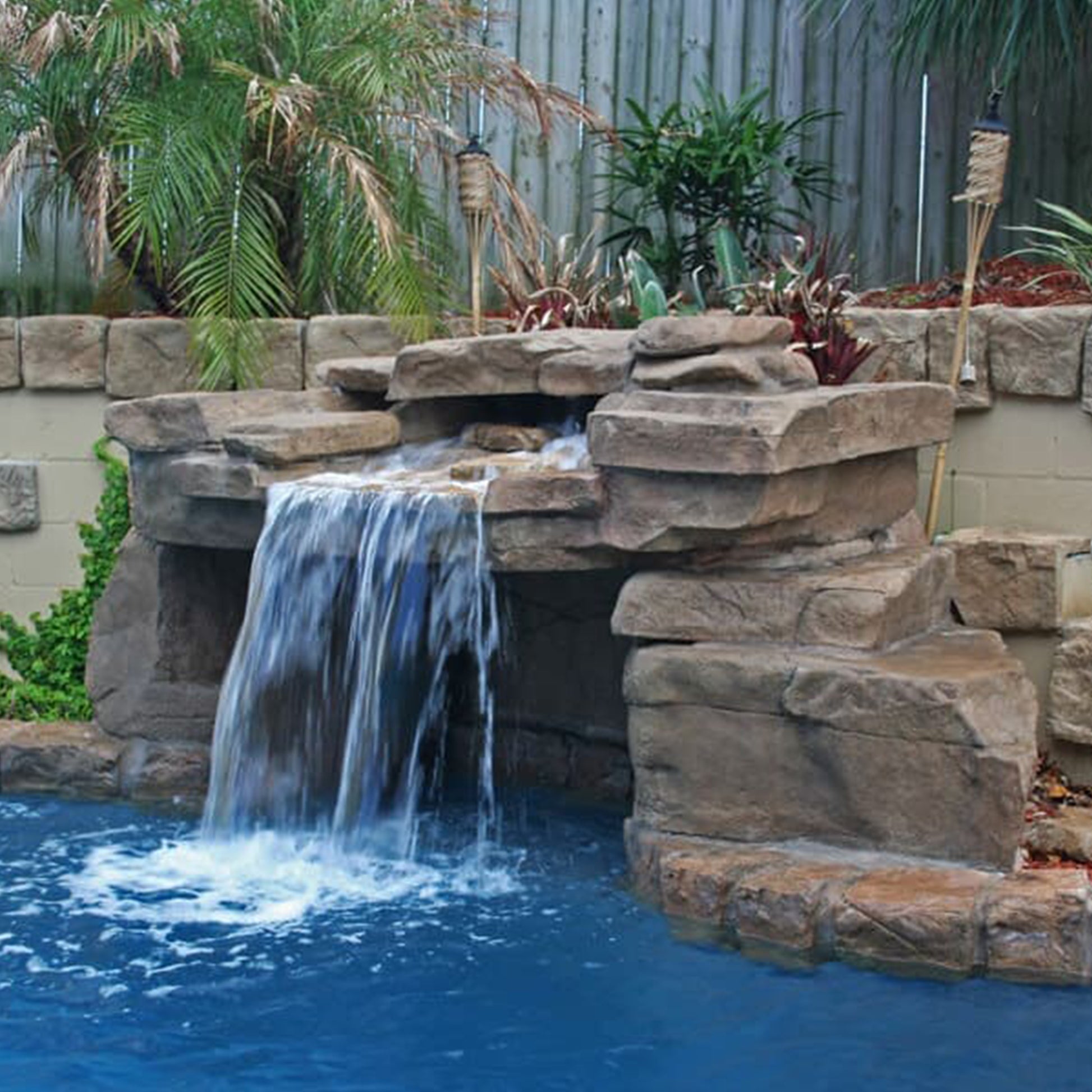 Kit Grotto The Swimming On On Loveseat Pool – Patio | Rock® Rico Patio the Waterfall